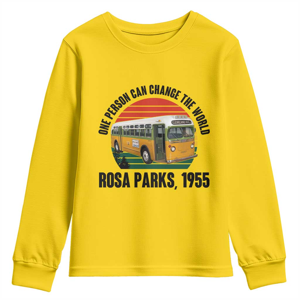 Rosa Parks Youth Sweatshirt One Person Can Change The World - Wonder Print Shop