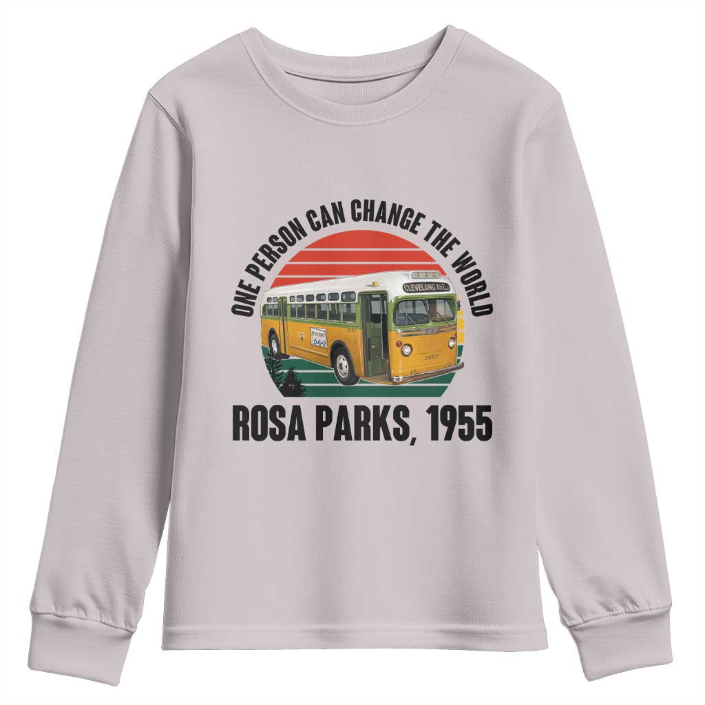 Rosa Parks Youth Sweatshirt One Person Can Change The World - Wonder Print Shop