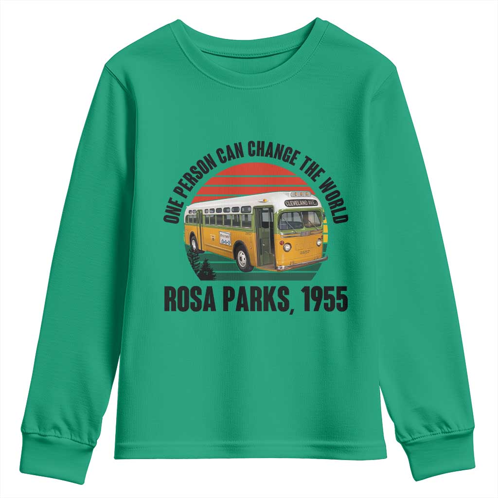 Rosa Parks Youth Sweatshirt One Person Can Change The World - Wonder Print Shop