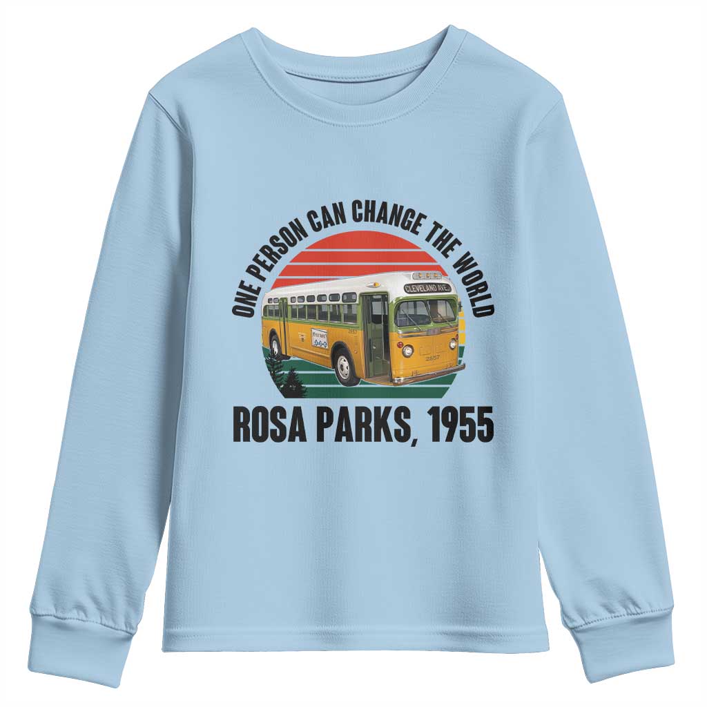 Rosa Parks Youth Sweatshirt One Person Can Change The World - Wonder Print Shop