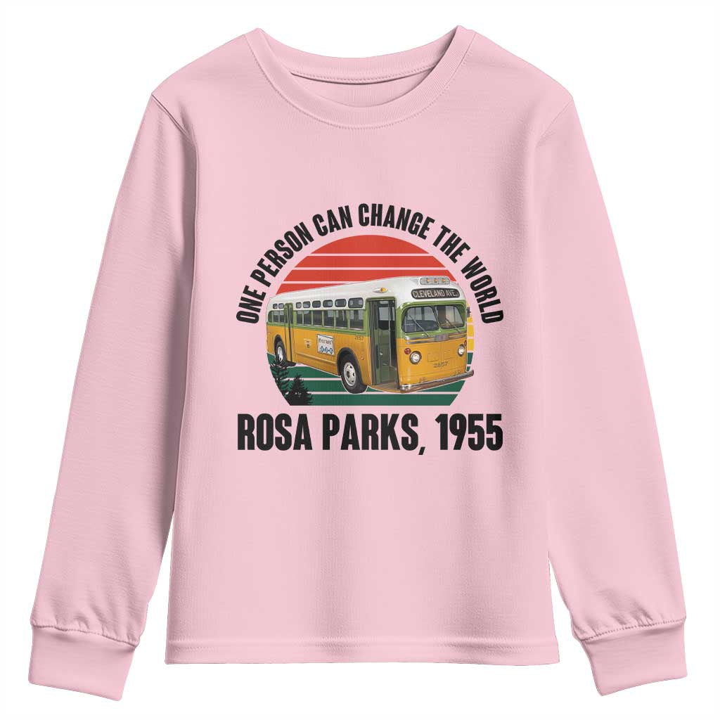 Rosa Parks Youth Sweatshirt One Person Can Change The World - Wonder Print Shop