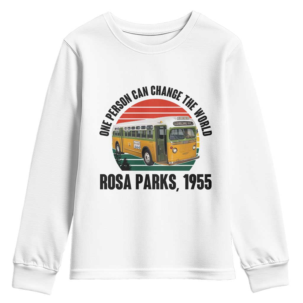 Rosa Parks Youth Sweatshirt One Person Can Change The World - Wonder Print Shop