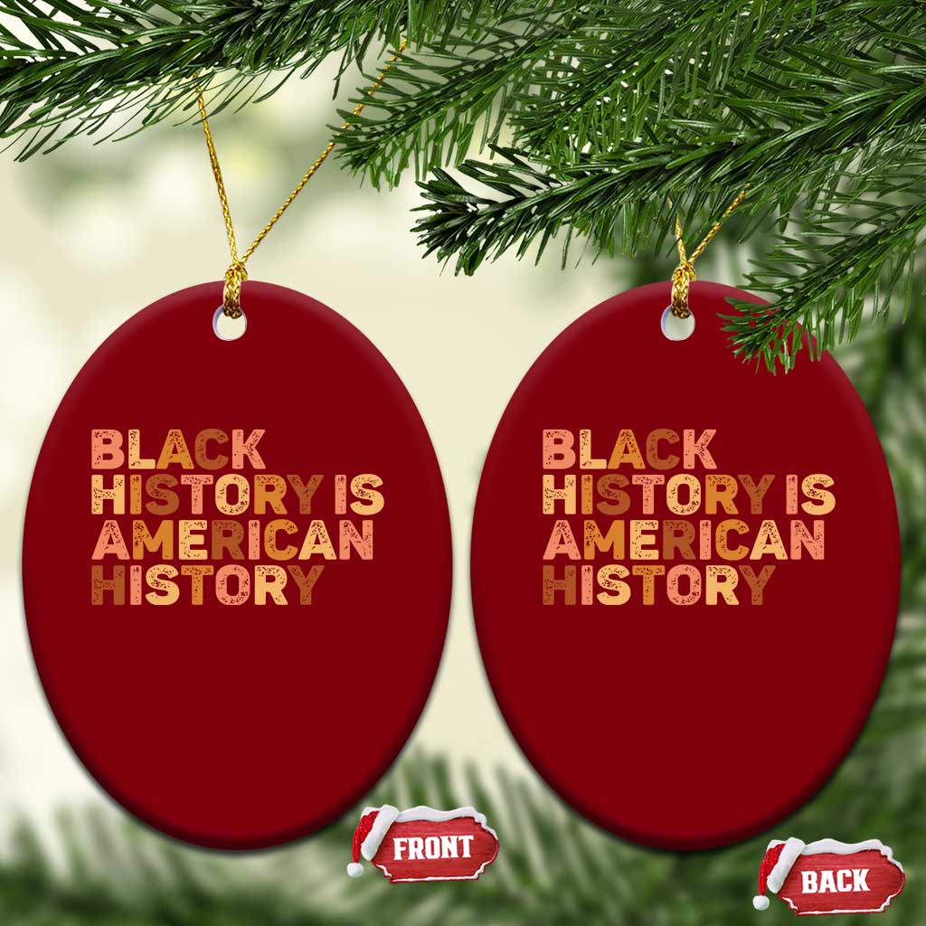 Black History Melanin African American Pride Ceramic Ornament - Wonder Print Shop