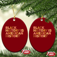 Black History Melanin African American Pride Ceramic Ornament - Wonder Print Shop