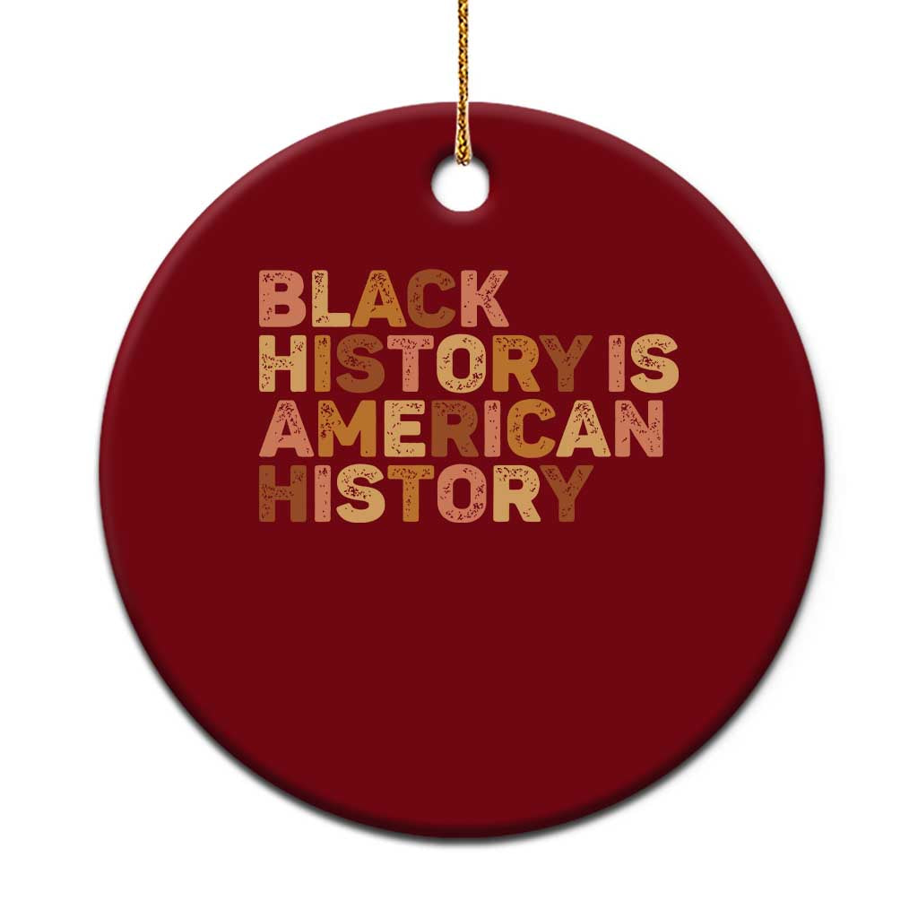 Black History Melanin African American Pride Ceramic Ornament - Wonder Print Shop
