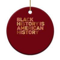 Black History Melanin African American Pride Ceramic Ornament - Wonder Print Shop
