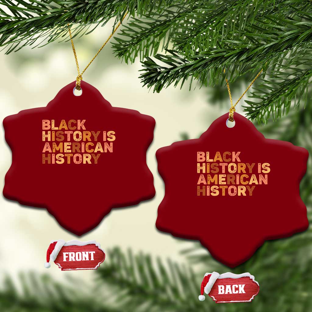 Black History Melanin African American Pride Ceramic Ornament - Wonder Print Shop