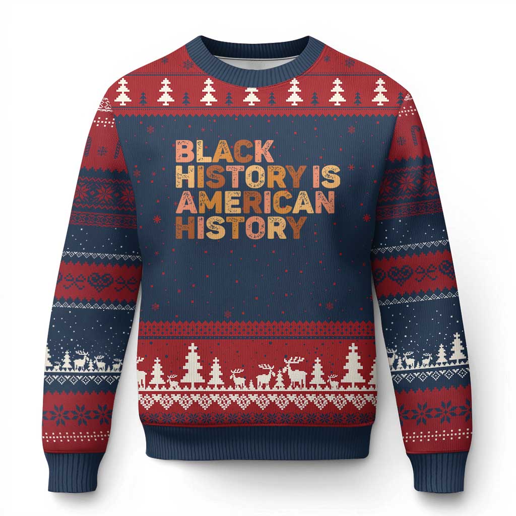Black History Melanin African American Pride Ugly Christmas Sweater - Wonder Print Shop