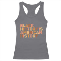 Black History Melanin African American Pride Racerback Tank Top - Wonder Print Shop