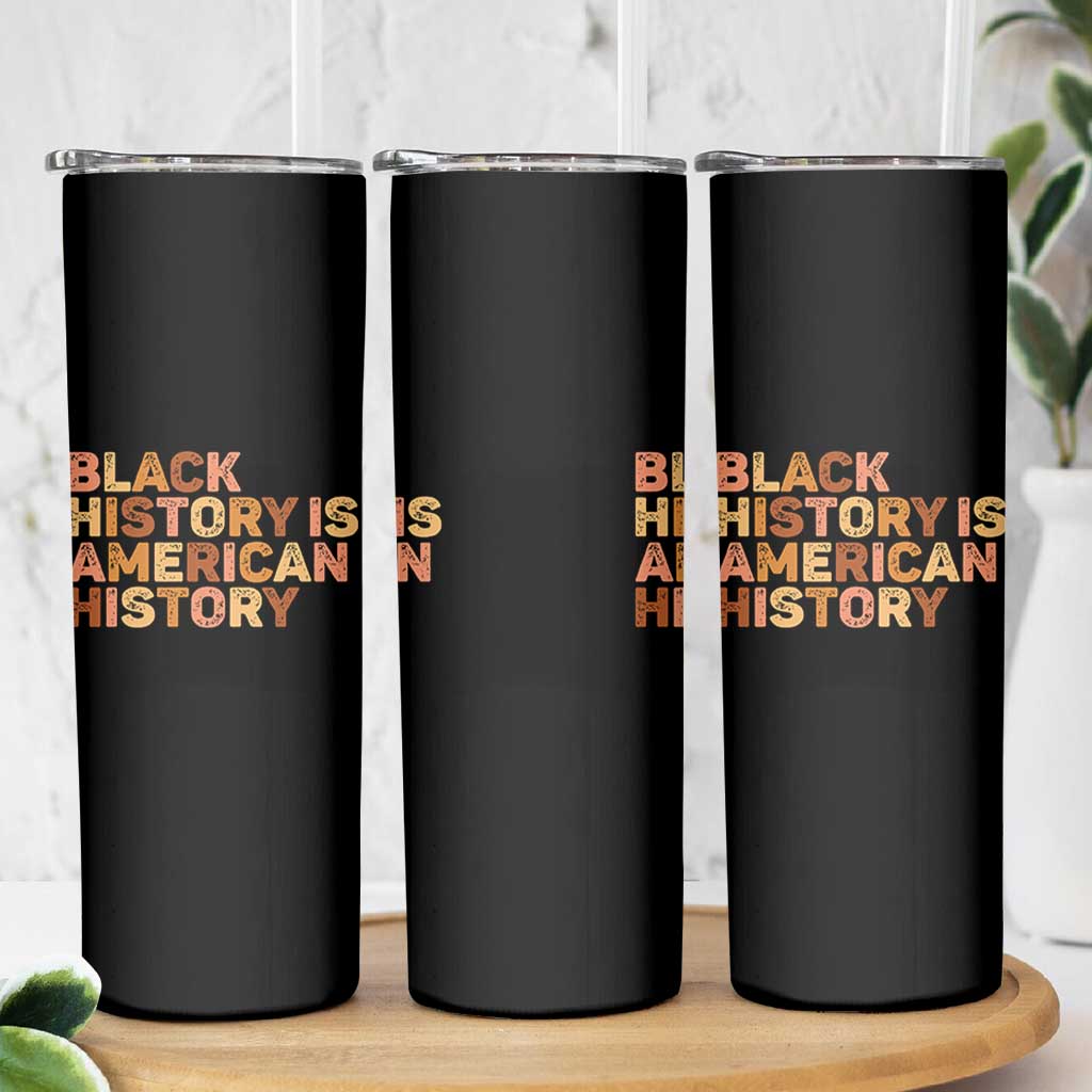 Black History Melanin African American Pride Skinny Tumbler - Wonder Print Shop