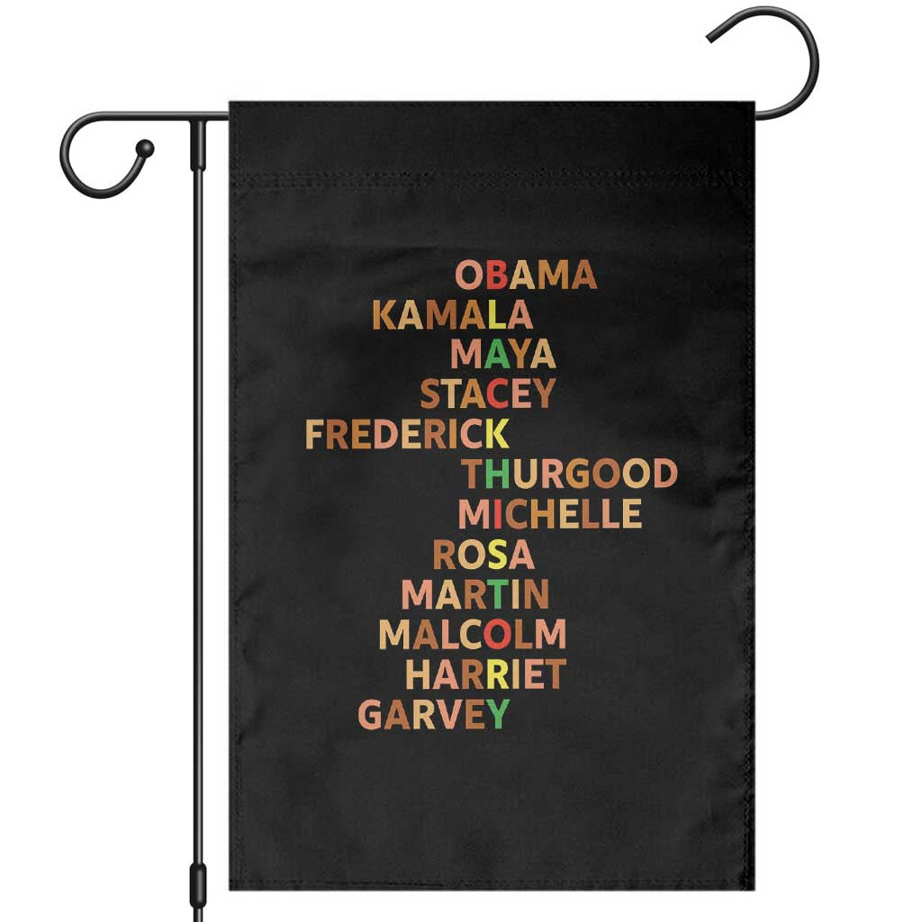Black Leader History Melanin African American Pride Garden Flag - Wonder Print Shop
