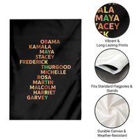 Black Leader History Melanin African American Pride Garden Flag - Wonder Print Shop