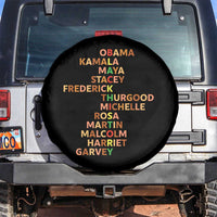 Black Leader History Melanin African American Pride Spare Tire Cover - Wonder Print Shop