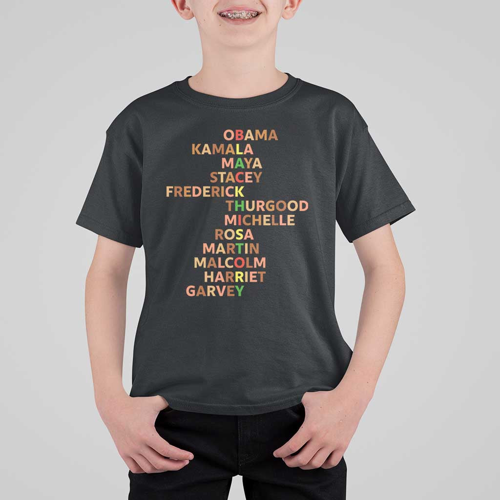 Black Leader History Melanin African American Pride T Shirt For Kid - Wonder Print Shop