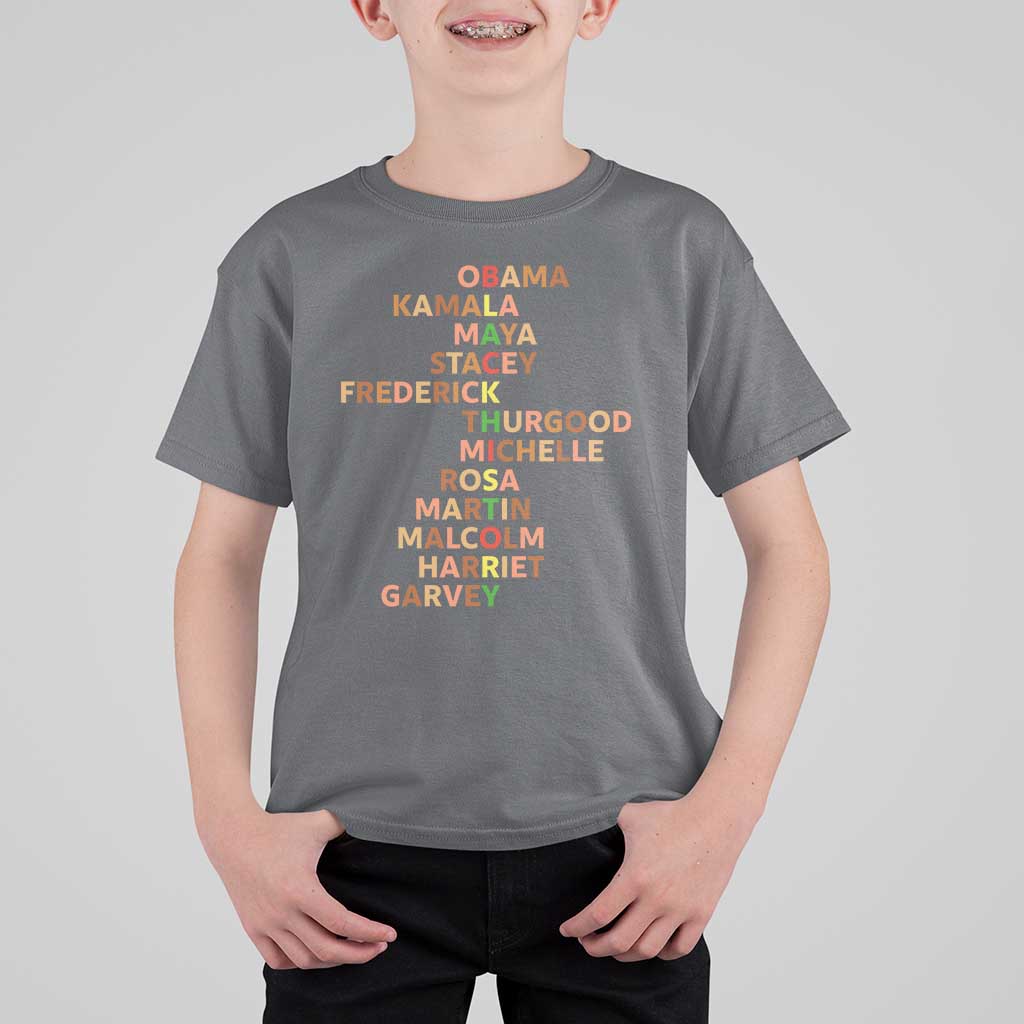 Black Leader History Melanin African American Pride T Shirt For Kid - Wonder Print Shop