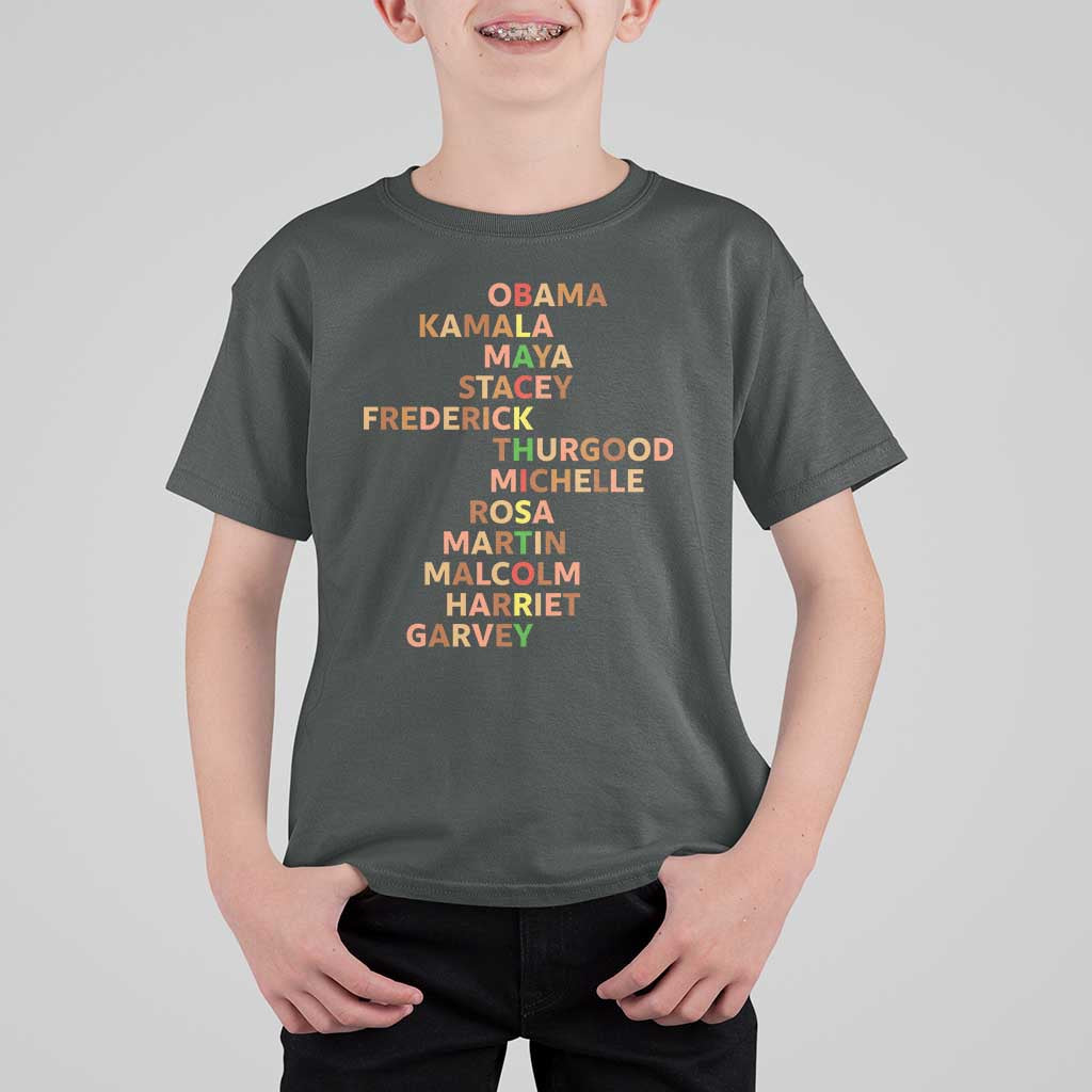 Black Leader History Melanin African American Pride T Shirt For Kid - Wonder Print Shop