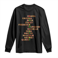Black Leader History Melanin African American Pride Long Sleeve Shirt - Wonder Print Shop