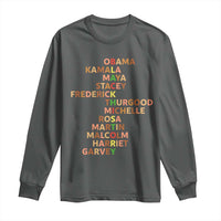 Black Leader History Melanin African American Pride Long Sleeve Shirt - Wonder Print Shop