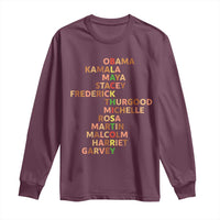 Black Leader History Melanin African American Pride Long Sleeve Shirt - Wonder Print Shop