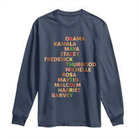 Black Leader History Melanin African American Pride Long Sleeve Shirt - Wonder Print Shop