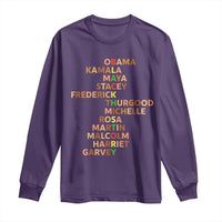 Black Leader History Melanin African American Pride Long Sleeve Shirt - Wonder Print Shop