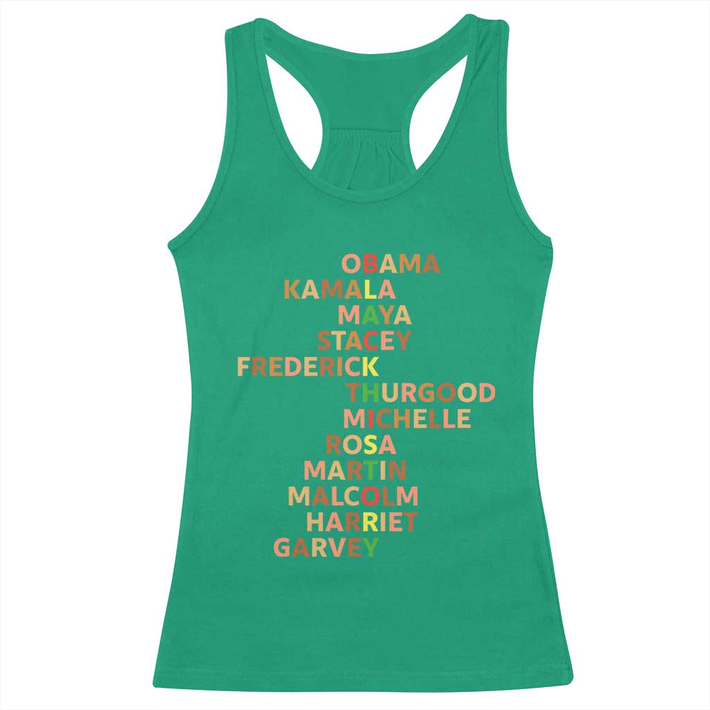 Black Leader History Melanin African American Pride Racerback Tank Top - Wonder Print Shop