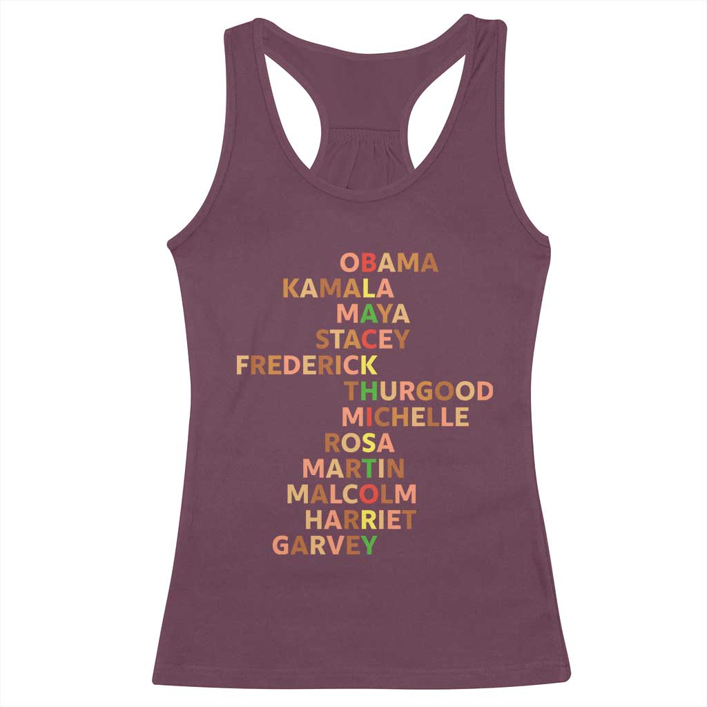 Black Leader History Melanin African American Pride Racerback Tank Top - Wonder Print Shop