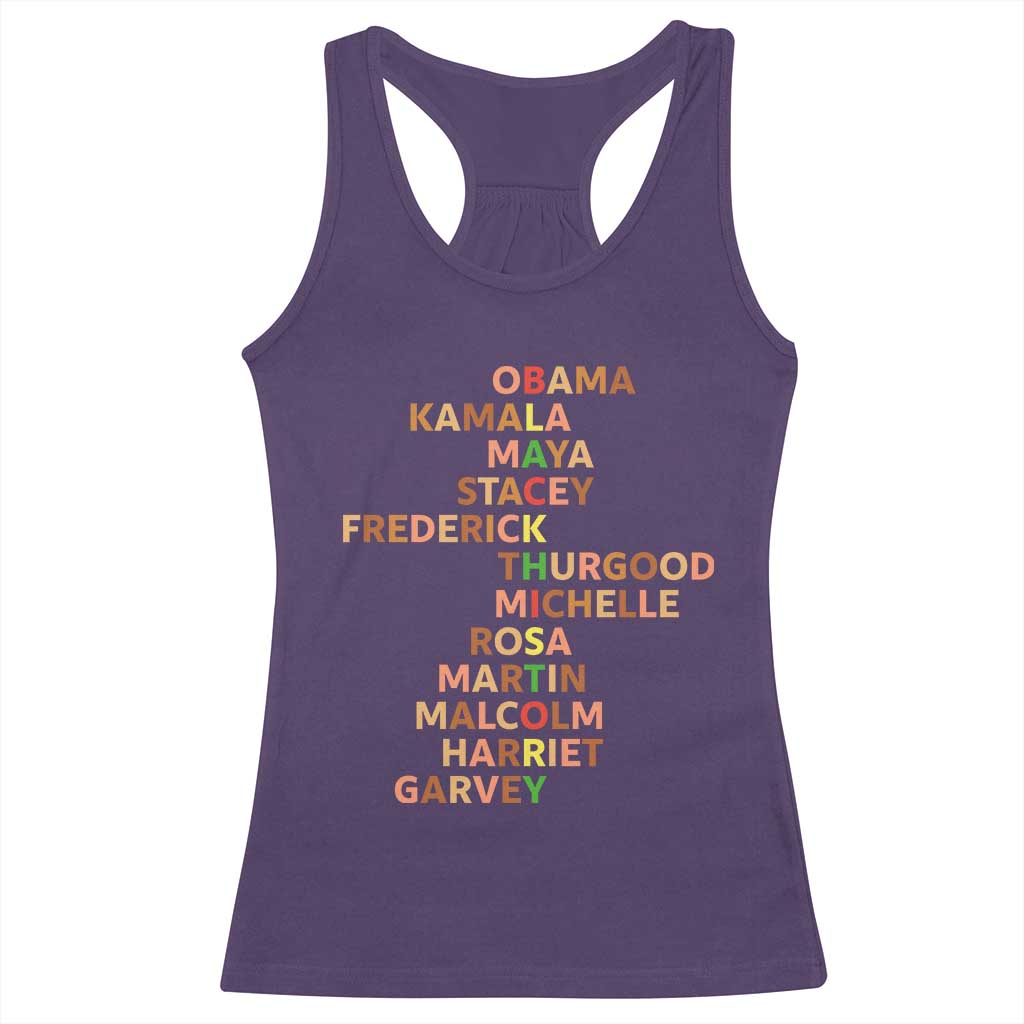 Black Leader History Melanin African American Pride Racerback Tank Top - Wonder Print Shop