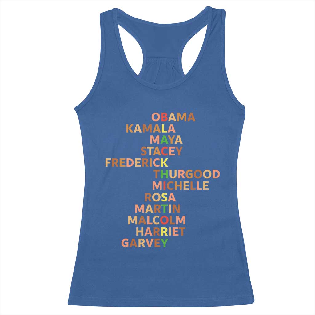 Black Leader History Melanin African American Pride Racerback Tank Top - Wonder Print Shop