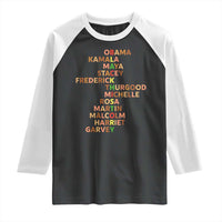Black Leader History Melanin African American Pride Raglan Shirt - Wonder Print Shop
