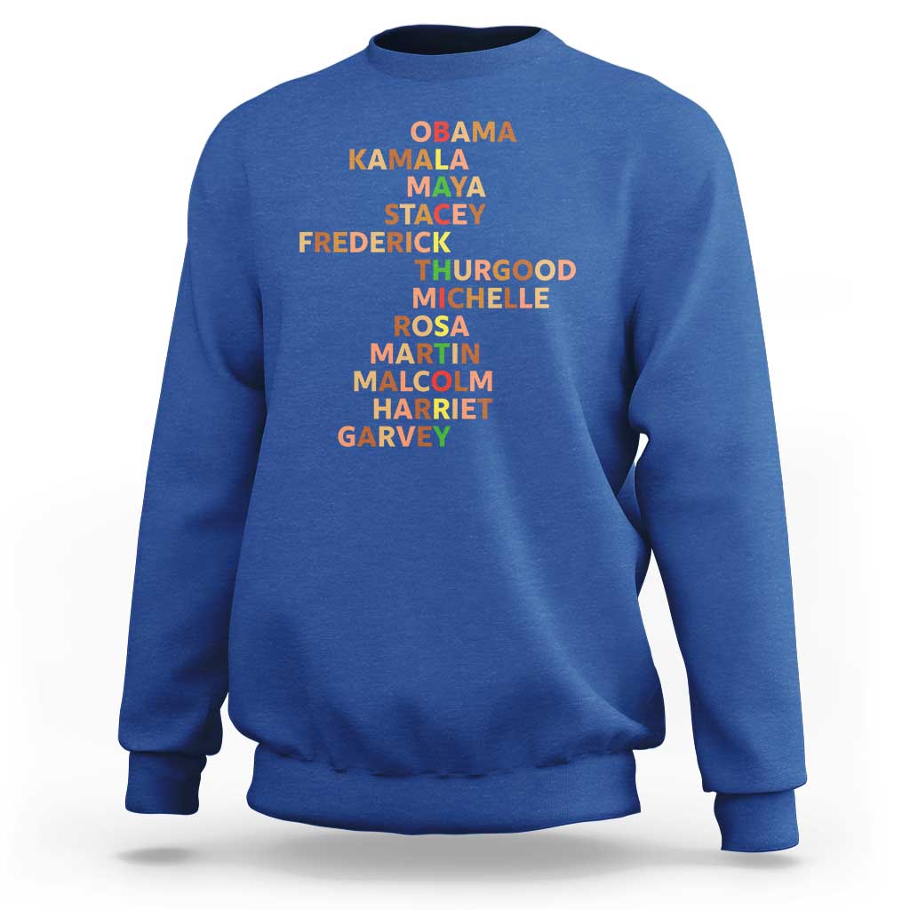 Black Leader History Melanin African American Pride Sweatshirt - Wonder Print Shop