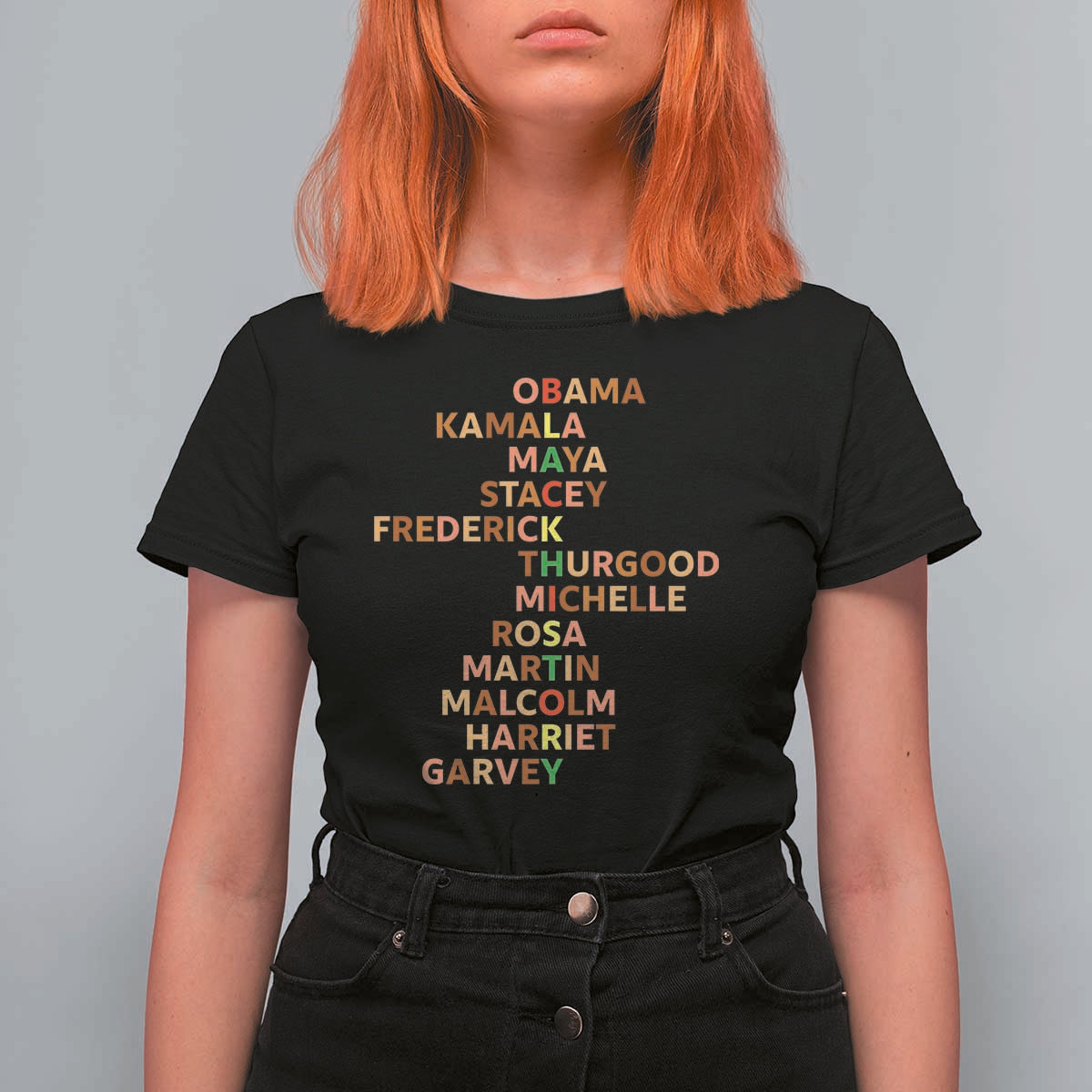Black Leader History Melanin African American Pride T Shirt For Women - Wonder Print Shop