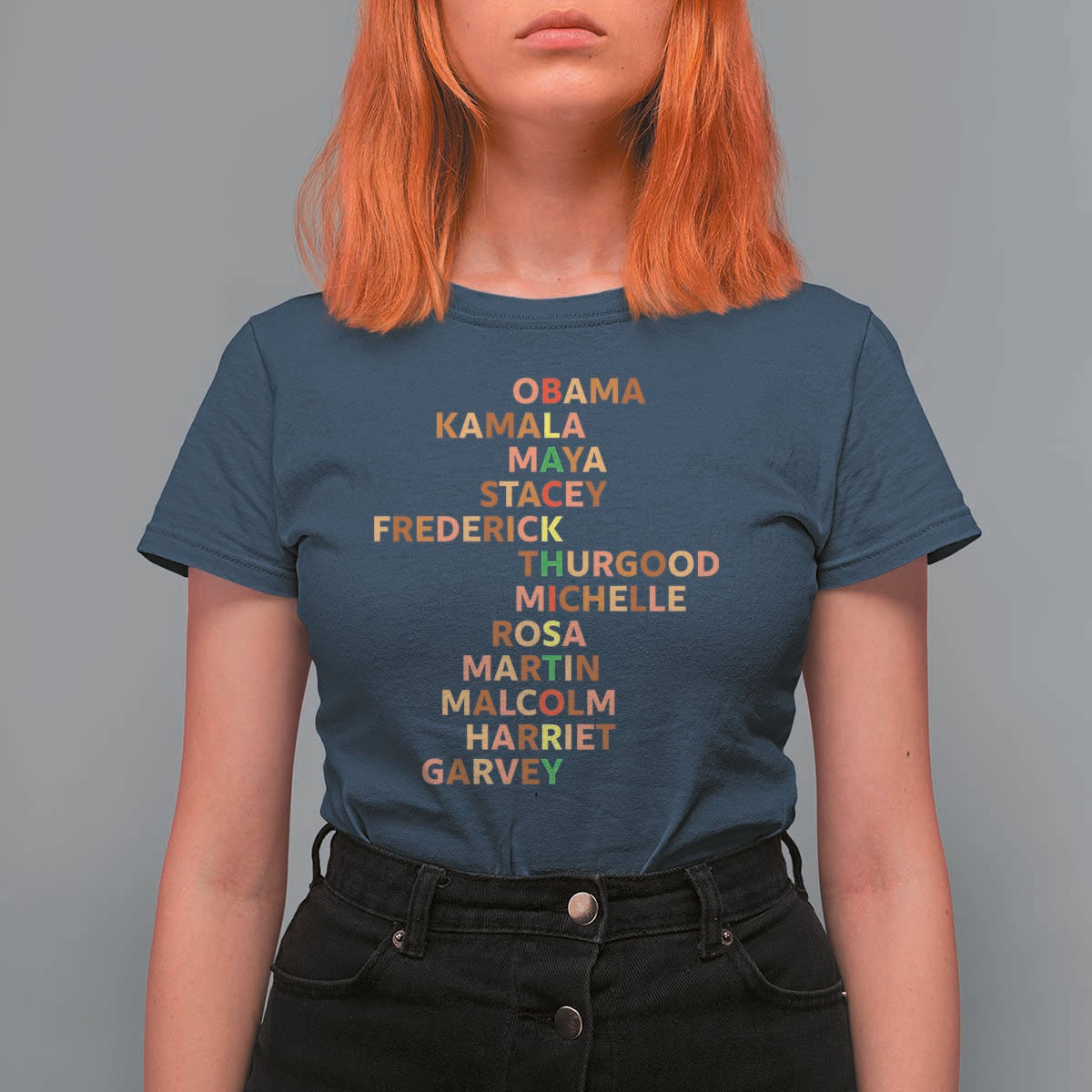 Black Leader History Melanin African American Pride T Shirt For Women - Wonder Print Shop