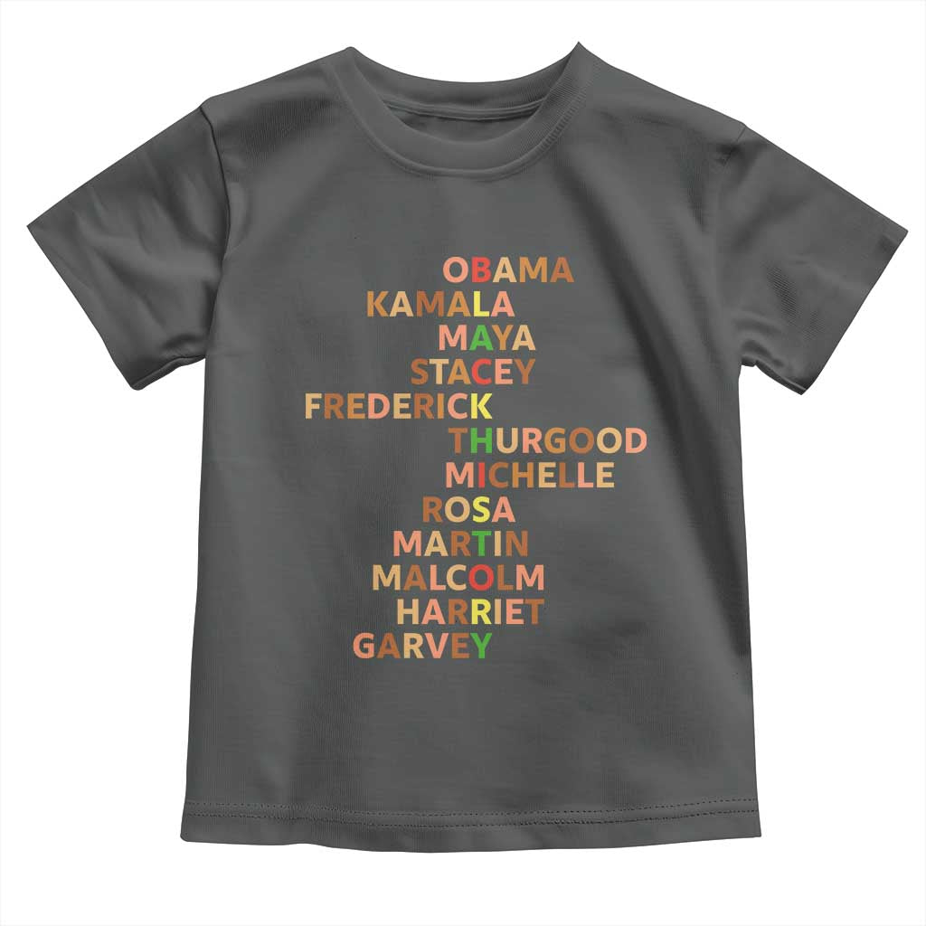 Black Leader History Melanin African American Pride Toddler T Shirt - Wonder Print Shop