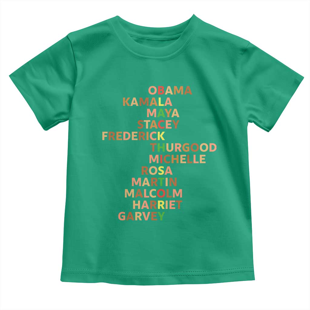 Black Leader History Melanin African American Pride Toddler T Shirt - Wonder Print Shop