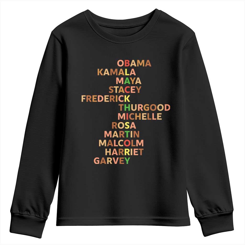 Black Leader History Melanin African American Pride Youth Sweatshirt - Wonder Print Shop