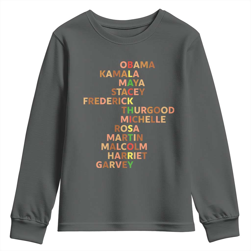 Black Leader History Melanin African American Pride Youth Sweatshirt - Wonder Print Shop