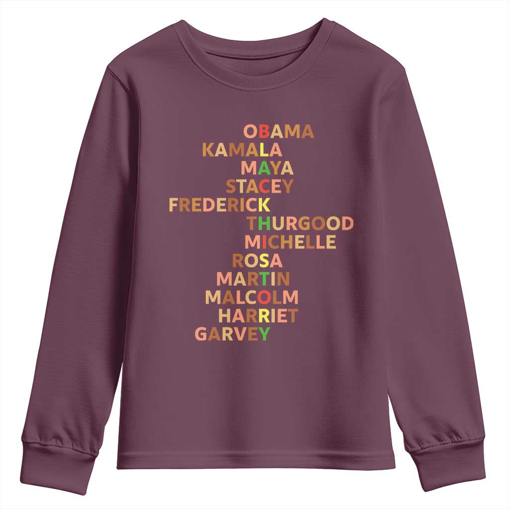 Black Leader History Melanin African American Pride Youth Sweatshirt - Wonder Print Shop