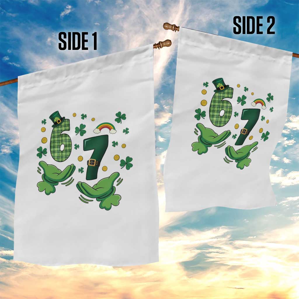 67 St Patricks Day Garden Flag Funny Six Seven Hands Meme