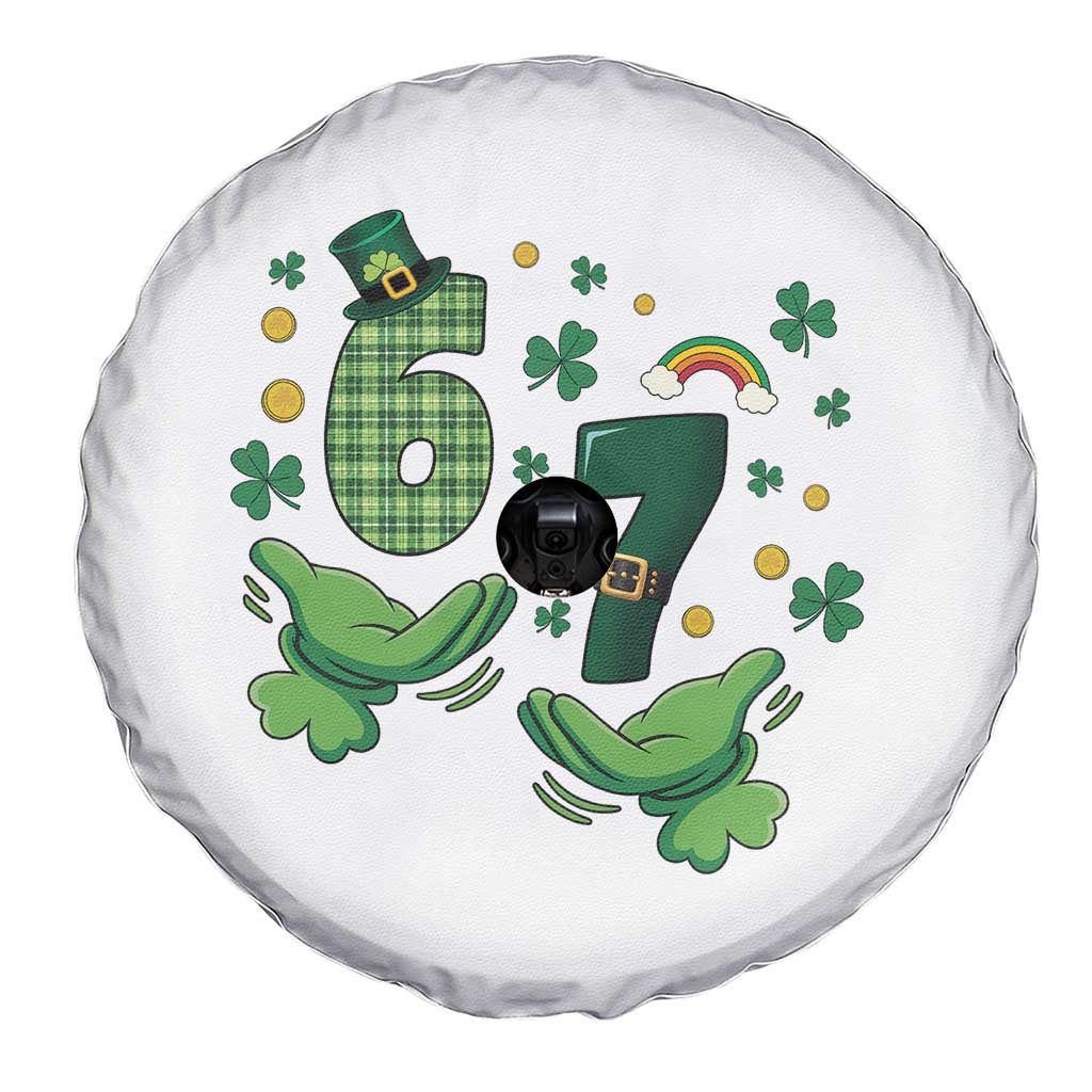 67 St Patricks Day Spare Tire Cover Funny Six Seven Hands Meme