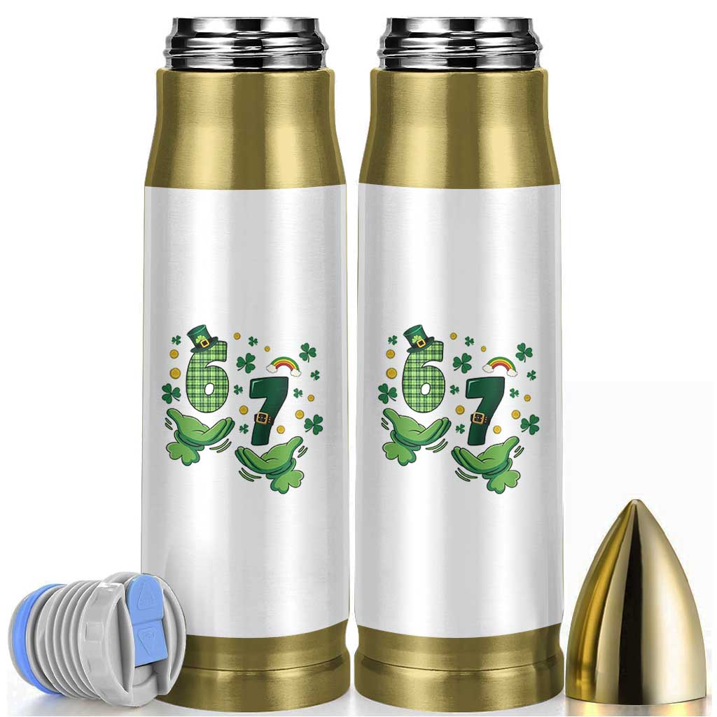 67 St Patricks Day Bullet Tumbler Funny Six Seven Hands Meme