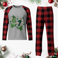 67 St Patricks Day Plaid Pajama Set Funny Six Seven Hands Meme