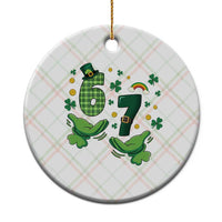 67 St Patricks Day Ceramic Ornament Funny Six Seven Hands Meme