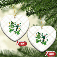 67 St Patricks Day Ceramic Ornament Funny Six Seven Hands Meme