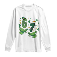 67 St Patricks Day Long Sleeve Shirt Funny Six Seven Hands Meme
