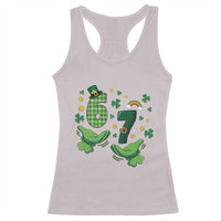 67 St Patricks Day Racerback Tank Top Funny Six Seven Hands Meme