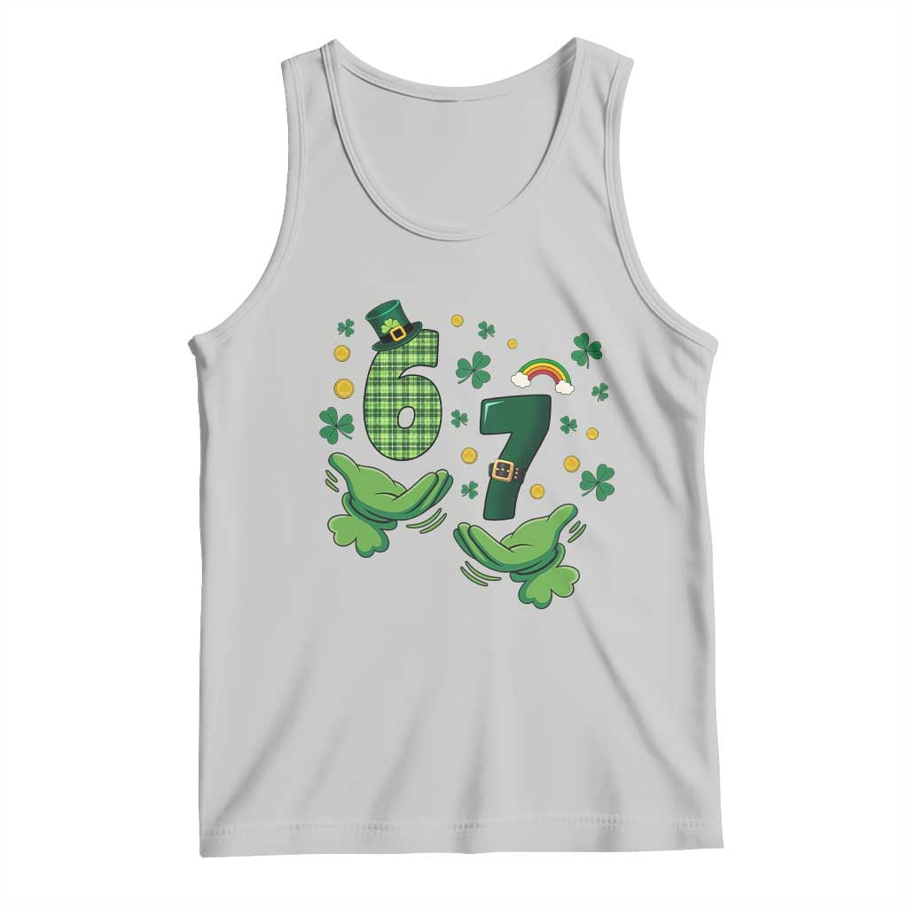 67 St Patricks Day Tank Top Funny Six Seven Hands Meme