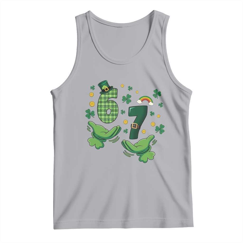 67 St Patricks Day Tank Top Funny Six Seven Hands Meme