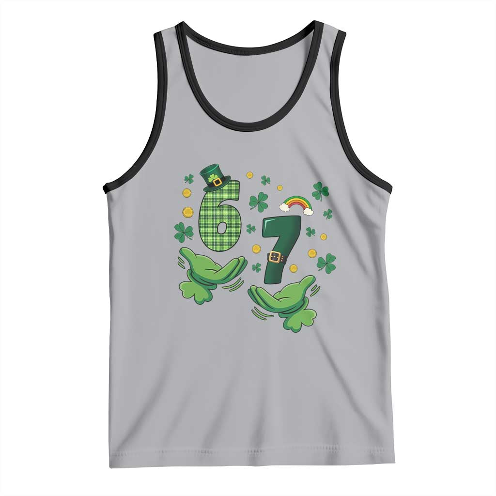 67 St Patricks Day Tank Top Funny Six Seven Hands Meme
