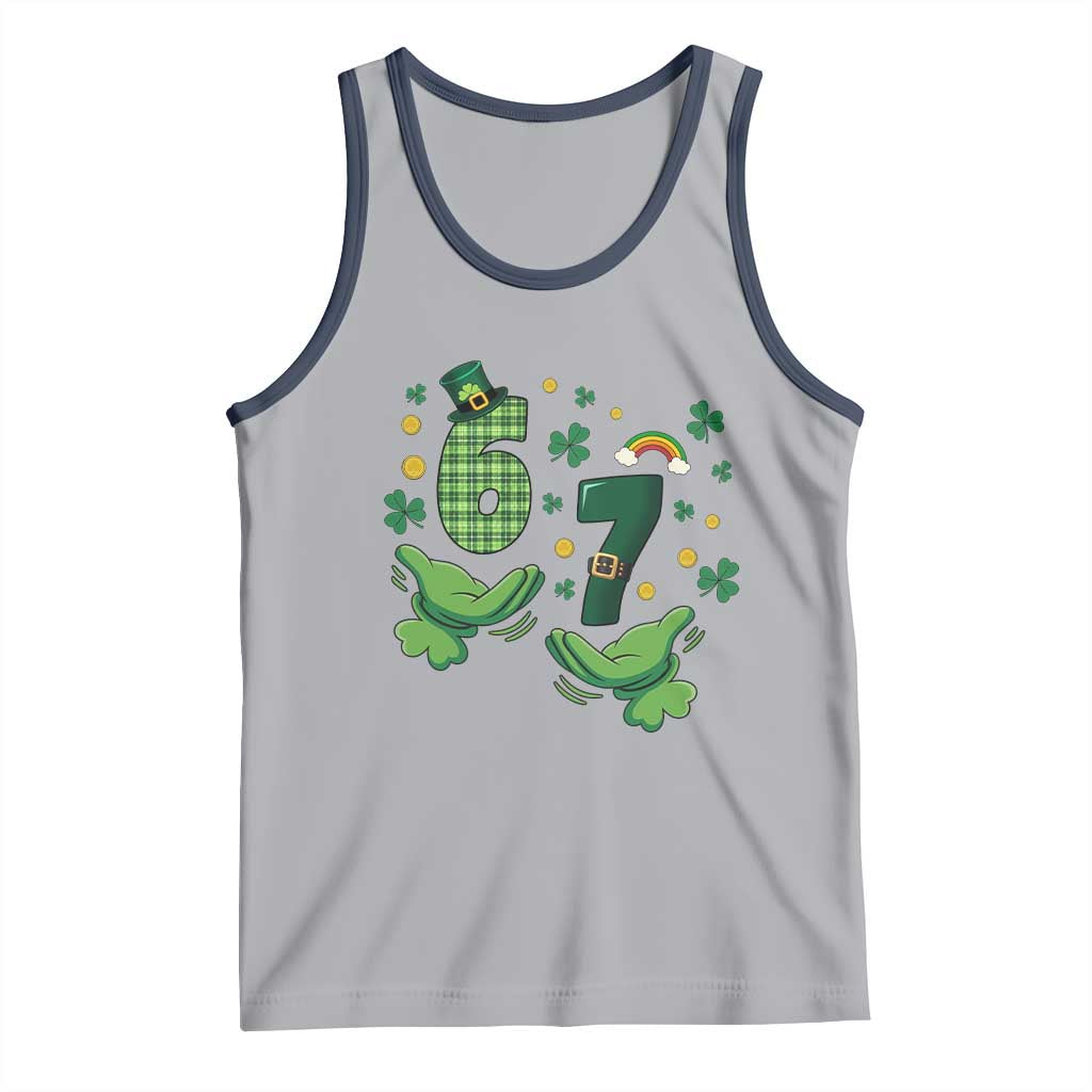 67 St Patricks Day Tank Top Funny Six Seven Hands Meme